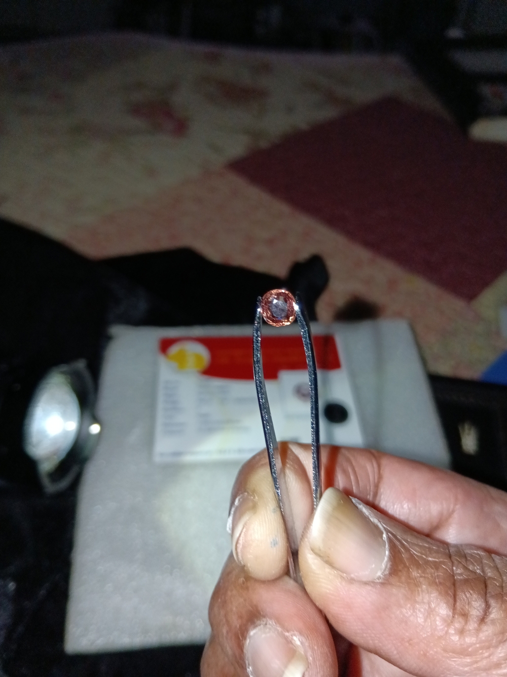 Lab Certified Natural No Heat .80ct Cushion/Mixed Purple Sapphire
